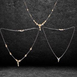 DIVASTRI Gold-Plated Artificial Stones and Beads Mangalsutra-27