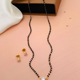 ABDESIGNS Gold-Plated Artificial Stones and Beads Mangalsutra-51