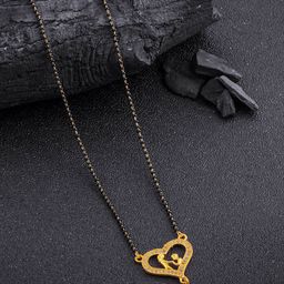 Anouk Gold-Plated Stone-Studded & Beaded Mangalsutra ?-9