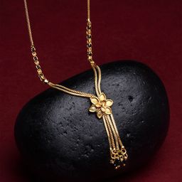Kennice Gold-Plated Beaded Floral Mangalsutra-image-57