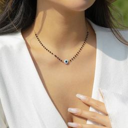 EL REGALO Evil Eye Beaded Mangalsutra-14