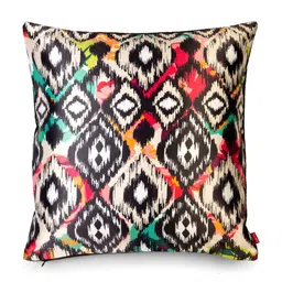 BIANCA Off-White & Black Set of 5 Geometric Digital Printed Square Cushion Covers image 2