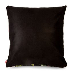 BIANCA Set of 5 Charcoal & Pink Abstract Square Cushion Covers image 4