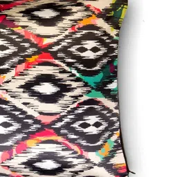 BIANCA Off-White & Black Set of 5 Geometric Digital Printed Square Cushion Covers image 3
