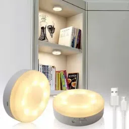 LED Smart Motion Sensor Light 140 USB Rechargeable Stick-Anywhere Night light 6 hrs Bulb Emergency Light-1