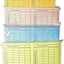 Paper Attendance Card for Daily Payroll-79