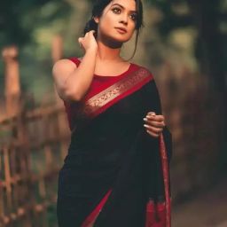 Printed, Temple Border, Woven, Embellished, Solid/Plain Banarasi Art Silk, Cotton Silk Saree-picture-3
