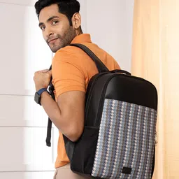 ZOUK Men Geometric Printed Water Resistance Backpack Up to 16 inch-80