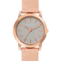 French Connection Women Stainless Steel Bracelet Style Straps Analogue Watch FCS06RGM-G-49