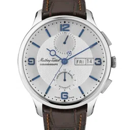 Mathey-Tissot Swiss Made Men Textured Stainless Steel Analogue Watch H1886CHATAI-image-44