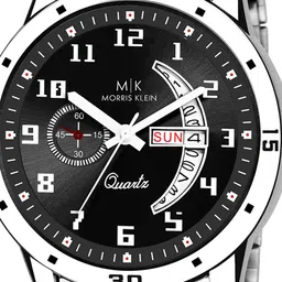 MORRIS KLEIN Men Printed Dial & Stainless Steel Analogue Multi Function Watch MK-2017 image 4