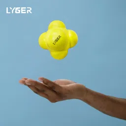 lyger Reaction Balls Rubber Reaction Bounce Balls for Hand Coordination-Multicolor Throw Ball - Size: 3 image 3