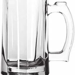 Transparent Beer Mug Glass with Premium Handle-500 ml (Set of 1) Glass Beer Mug-15