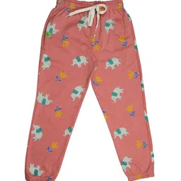 TINY HUG Boys Peach Printed Track Pants-image-18