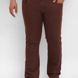 Urbano Plus Men Mid-Rise Clean Look Stretchable Coloured Bootcut Jeans-image-73