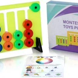 mira farmcraft Learning Colour And Pattern Matching Montessori Slide Puzzle Brain Game For Kids image 4