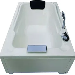 Bonn 4.5 Ft with Filler System and Front and Side Panel - Ivory Free-standing Bathtub-image-53