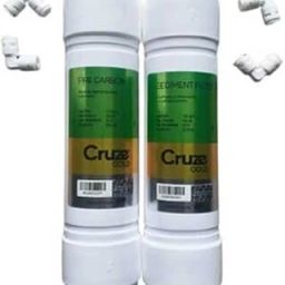 Cruze Gold Pre Carbon & Sediment Filter(2Pcs +4Elbowo)-U17 Solid Filter Cartridge-image-86