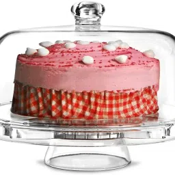 Cake Stand Acrylic Wedding Birthday Cake Stand Acrylic Cake Stand Fruits Party Tray Cupcake Fruit Stand Plate Plastic Cake Server-0