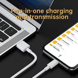 Mindmaker USB Type C Cable 2 A 1 m Copper 33 W super vooc Charge and Data Sync Fast Charging type c Cable image 3