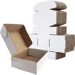Self-Locking Box Craft Paper K K Industrial 3ply self locking corrugated box size :-4x4x1.5inch Packaging Box-image-79