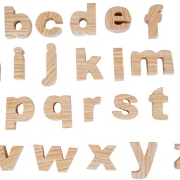 Wooden Alphabets (a to z ) Lowercase letters-6