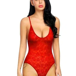 Aamarsh Self Design Net Bodysuit-picture-1