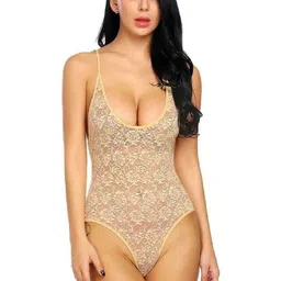 Aamarsh Pack of 3 Self Design Net Bodysuit image 5