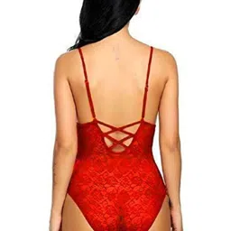 Aamarsh Self Design Net Bodysuit image 4