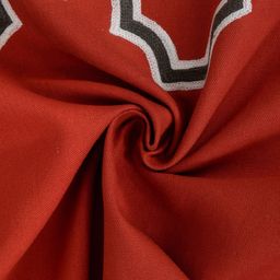 BLANC9 Red & White Set of 2 Geometric Long Door Curtain image 3