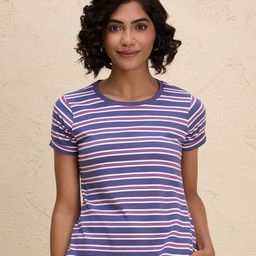 Nykd By Nykaa Summer Essential 2 Degree All Day striped Cooling Tee-image-3