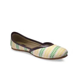 VEGAN BASICS Women Multicoloured Mojaris Flats-image-30