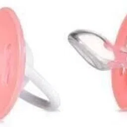 Non-Toxic BPA-Free Silicone Safe and Flexible Soft Nipple Baby Pacifier - Pack of 2- VN0065 Soother-4