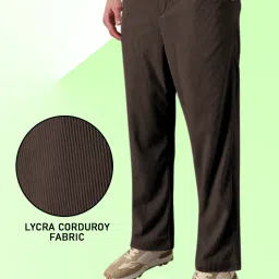 Men Solid Brown Track Pants-image-94