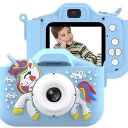 dkian Digital Camera 20MP Unicorn Camera 1080P HD Kids Toy Gift Mirrorless Camera Mini-picture-4