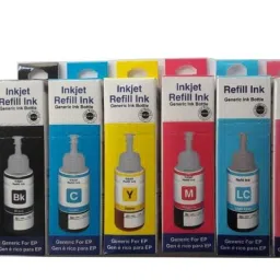 spotink T673 Refill Ink for Use in Epson L801, L805, L1800, L800, L810, L850 Printers Black + Tri Color Combo Pack Ink Bottle-image-2