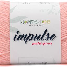 Impulse Hand Knitting & Crochet Yarn (Peach Pink) (200gms)-image-54