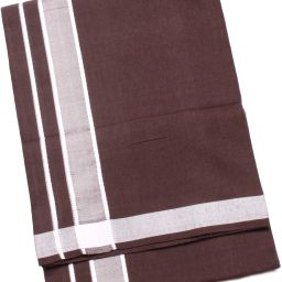 Hornbill Enterprises Kerala Style Cotton Dhoti Single size with 1.9 meters Set 1 Solid Men Dhoti-image-34