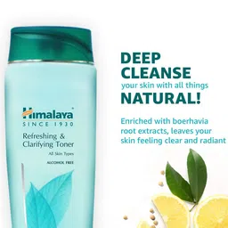 Himalaya Set of 2 Refreshing & Clarifying Alcohol-Free Toner with Citrus Lemon- 100ml each image 3