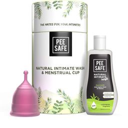 PEESAFE Set of Menstrual Hygiene Intimate Wash & Reusable (S) Menstrual Cup with Pouch-image-80