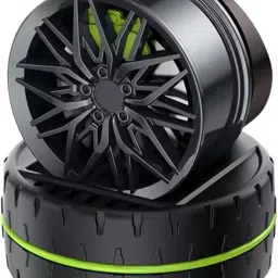 Automatic Rotation Air Freshener | Racing Car Wheels Design, Solar Powered Perfume Air Purifier-14