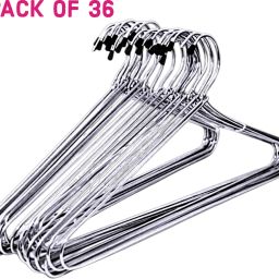 Hangers for clothes pack of 36 steel hanger Steel Shirt Pack of 36 Hangers For Shirt-image-33