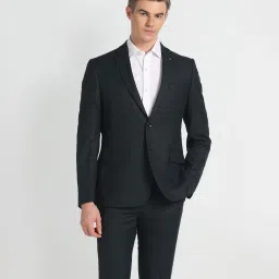 Men Tailored Fit Dobby Weave Suit Self Design Suit-picture-17