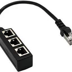 MESHIV RJ45 Ethernet Splitter, RJ45 1 to 3 LAN Ethernet Splitter Adapter cable Lan Adapter-10