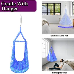 vparents Tot baby Swing cradle with Mosquito net and spring image 4