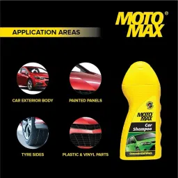 motomax ULTIMATE 5 PCS COMBO, INCLUDES, SHAMPOO, 2K, DASHBOARD, CREAM POLISH, AK CLOTH, AC 3 Combo image 2