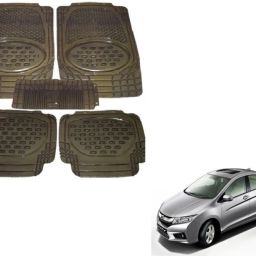 Rubber, Plastic Standard Mat For Honda City-image-97