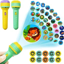 6 Slides 48 Patterns Mini Projector Torch Toy Slide Flashlight Torch 8 W 15 cm Tube Light-22