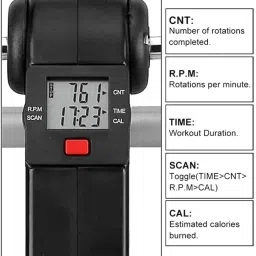 prefacto Mini Cycle Folding Pedal Exercise, Digital Display ,Suitable For Leg And Arm, Mini Pedal Exerciser Cycle image 4