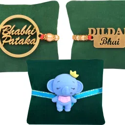 Bhaiya Bhabhi DB-ELEPHANT Assorted Rakhi Set-22